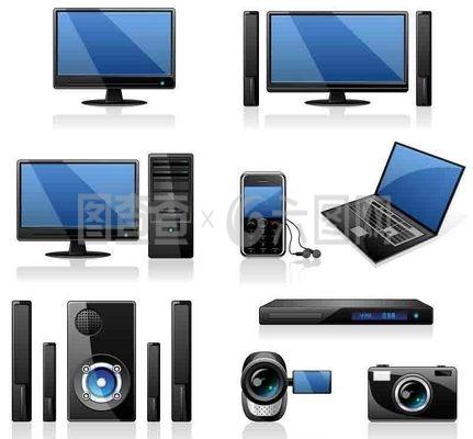 影音多媒體產品矢量素材圖片